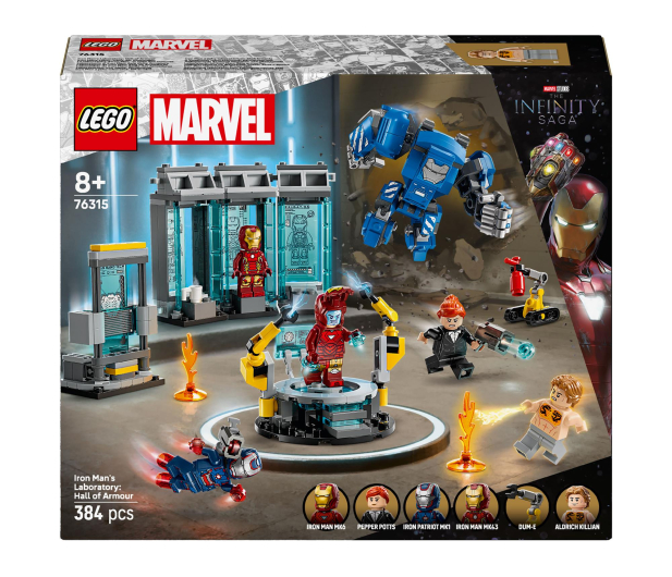 LEGO Marvel 76315 Super Heroes Laboratorium Iron Mana: Zbrojownia - 1308222 - zdjęcie
